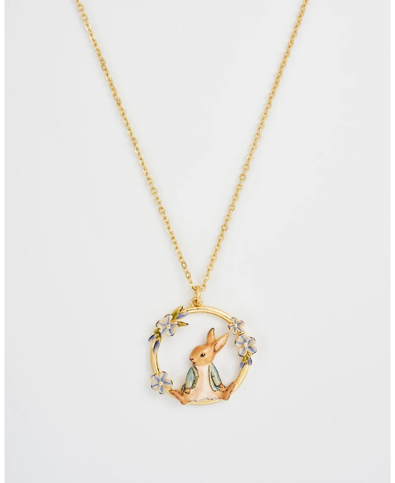 Fable England Peter Rabbit Forget Me Not Necklace
