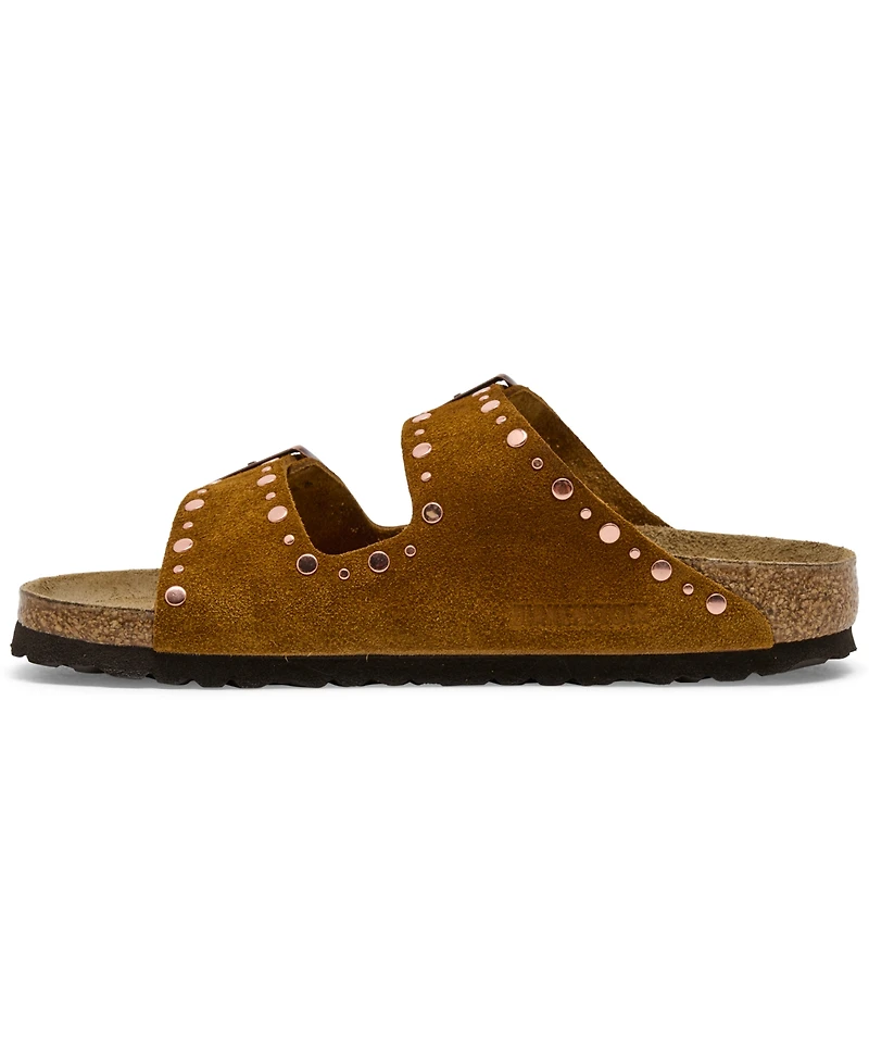 Birkenstock Women's Arizona Rivets Suede Leather Sandals from Finish Line