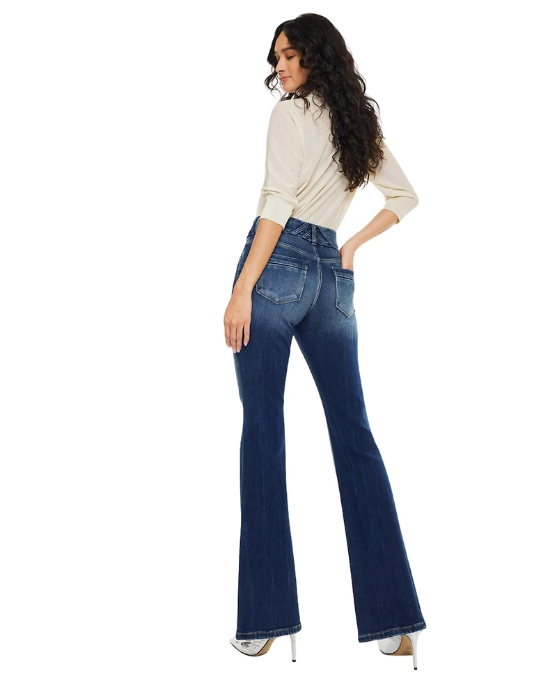 KanCan Women's Michelle High Rise Flare Jeans