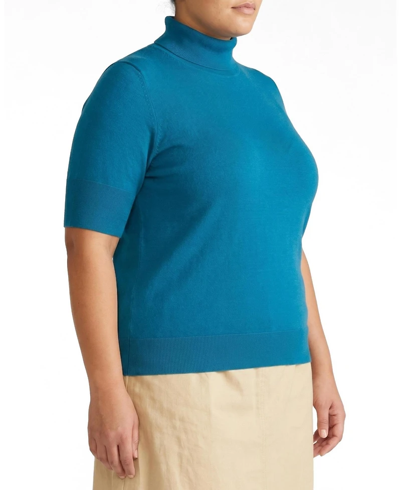 Universal Standard Plus Savvy Fine Knit Turtleneck Sweater Top