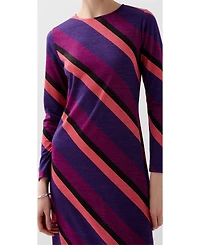 Scalpers Women's Stripes Lurex Jersey Dress