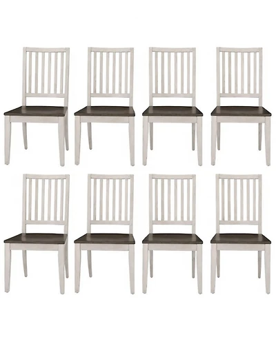 Dawnwood 8-Piece Wood Dining Side Chair Set