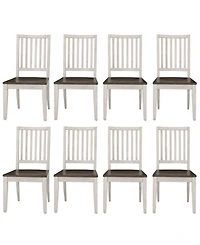 Dawnwood 8-Piece Wood Dining Side Chair Set