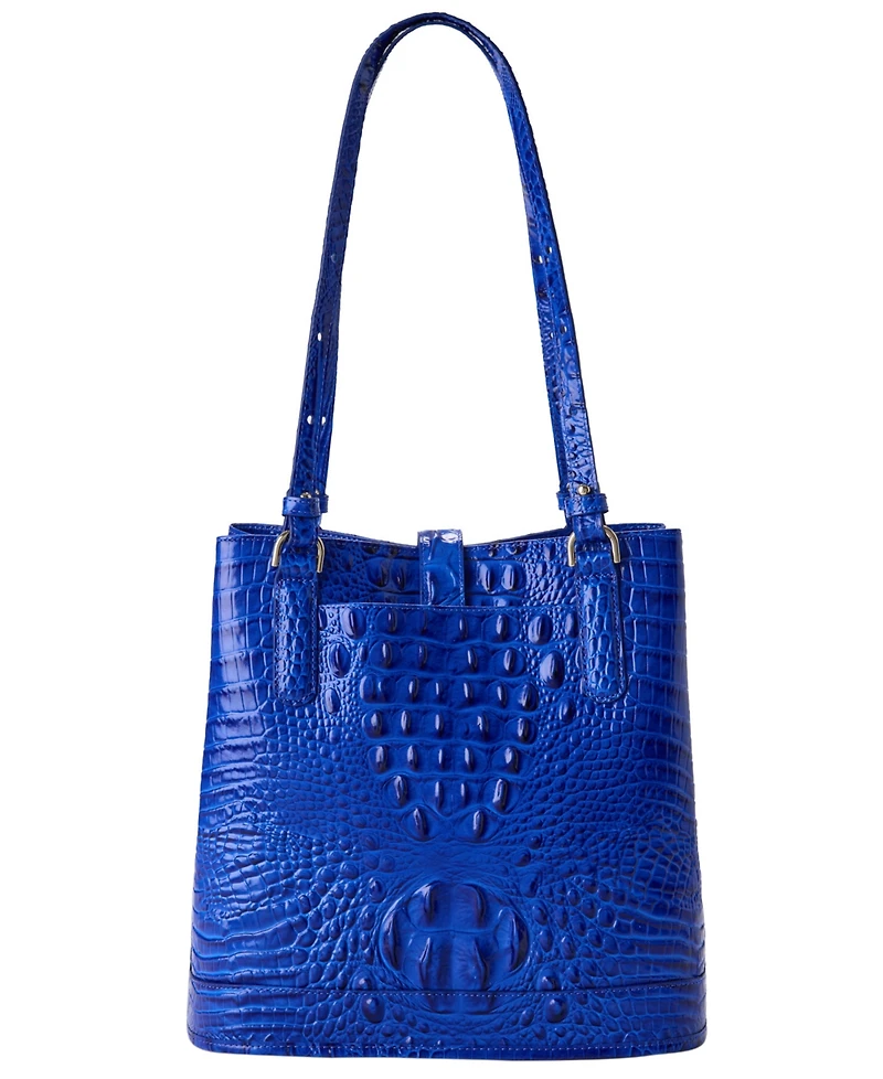 Brahmin Fiora Melbourne Medium Leather Bucket Handbag