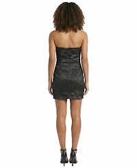 Ivy + Blu Women's Lined Strapless Mini Dress
