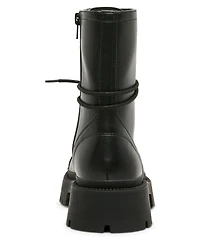 Madden Girl Women's Ariella Lace-Up Lug Combat Boots