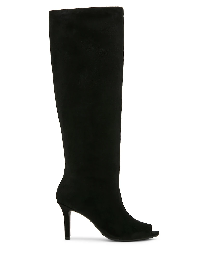 Madden Girl Women's Lola Peep Toe Slouch Boots