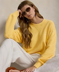 Polo Ralph Lauren Women's Island Fleece Crewneck Long-Sleeve Sweatshirt