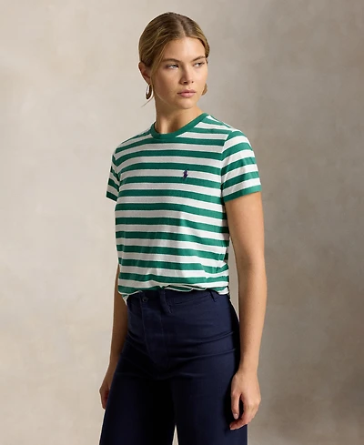 Polo Ralph Lauren Women's Striped Crewneck Short-Sleeve T-Shirt