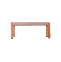 Augusta Home Brendina Outdoor Glass-Top Cocktail Table