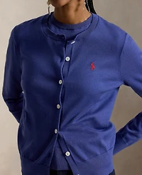 Polo Ralph Lauren Women's Crewneck Button-Up Cardigan Sweater
