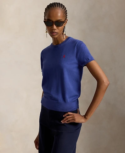 Polo Ralph Lauren Women's Short-Sleeve Crewneck Sweater