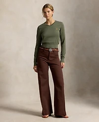 Polo Ralph Lauren Women's V-Neck Pull-On Sweater