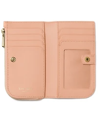 kate spade new york Devin Saffiano Leather Small Slim Bifold Wallet