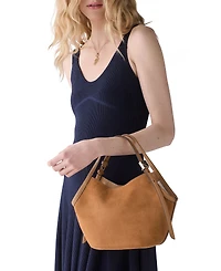 kate spade new york Deco Tulip Medium Suede Tote Handbag