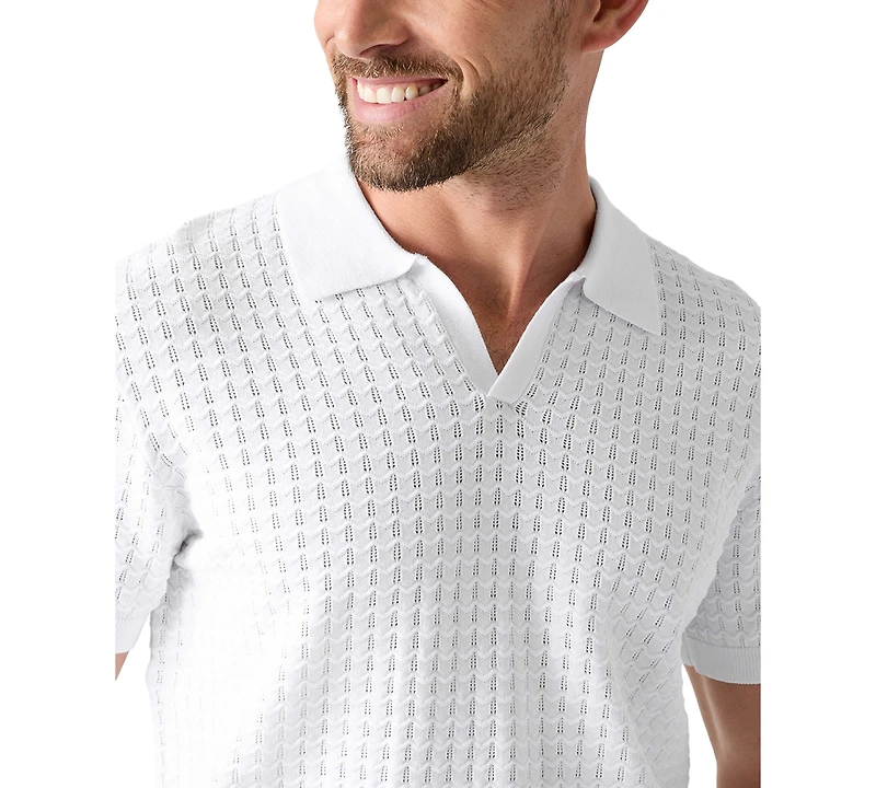 Guess Men's Chevron Pointe Short-Sleeve Polo Shirt