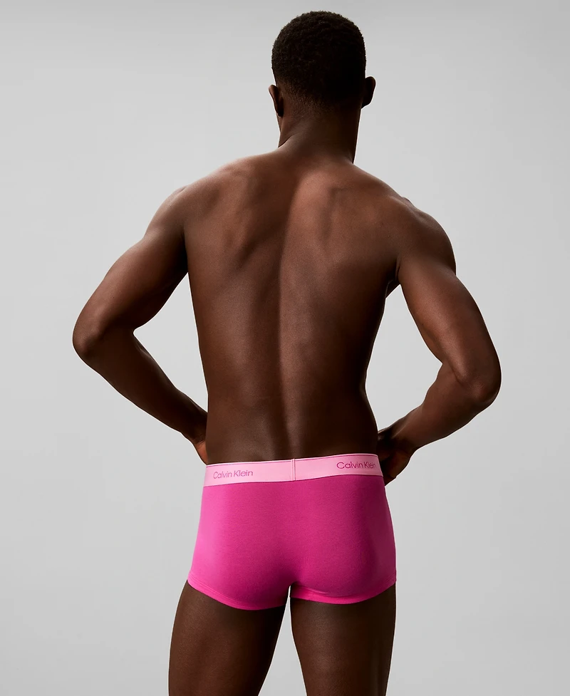 Calvin Klein Men's Icon Cotton Stretch Low Rise Trunks, 5-Pack