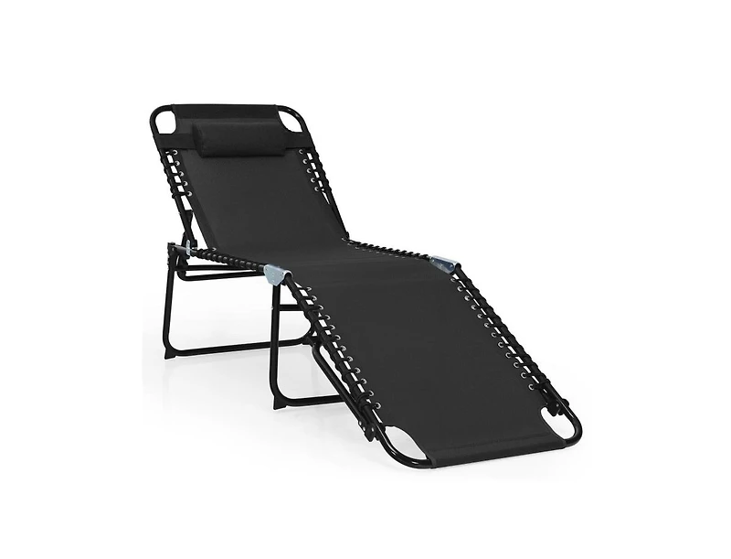 Boyel Living Foldable Recline Lounge Chair with Adjustable Backrest and Footrest