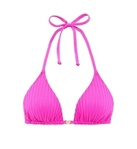 Lascana Women's Ribbed Triangle Bikini Swimsuit Top Bra Sizing
