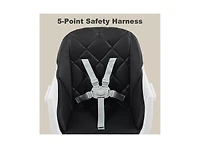 Kinder King Baby 7-in-1 Convertible High Chair with Removable Tray and 5-Point Harness