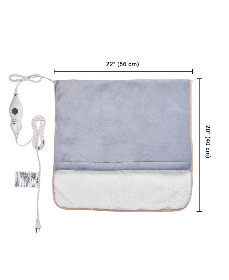 Yescom 2 Packs Electric Heated Foot Warmer Unisex Winter Foot Heating Pad Auto Shut Off