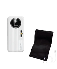 Pursonic Led Fast Charging Power Bank and Extra Large Electric Heating Pad: Power and Comfort Duo
