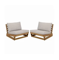 Augusta Home Set Of 2 Duncan Lounge Chair