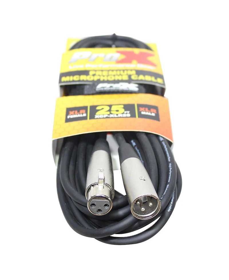 ProX Premium Series Xcp-XLR25 25' Xlr-f to Xlr-m Balanced Audio Microphone Cable