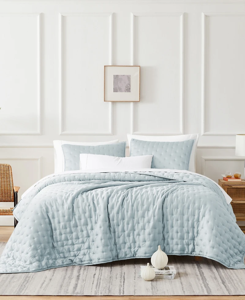 Southshore Fine Linens Luxurious 100% Viscose 3-Pc. Quilt Set
