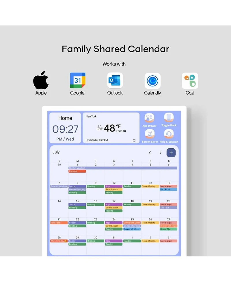 Cozyla Calendar+ Gen2 15.6" Fhd Wht
