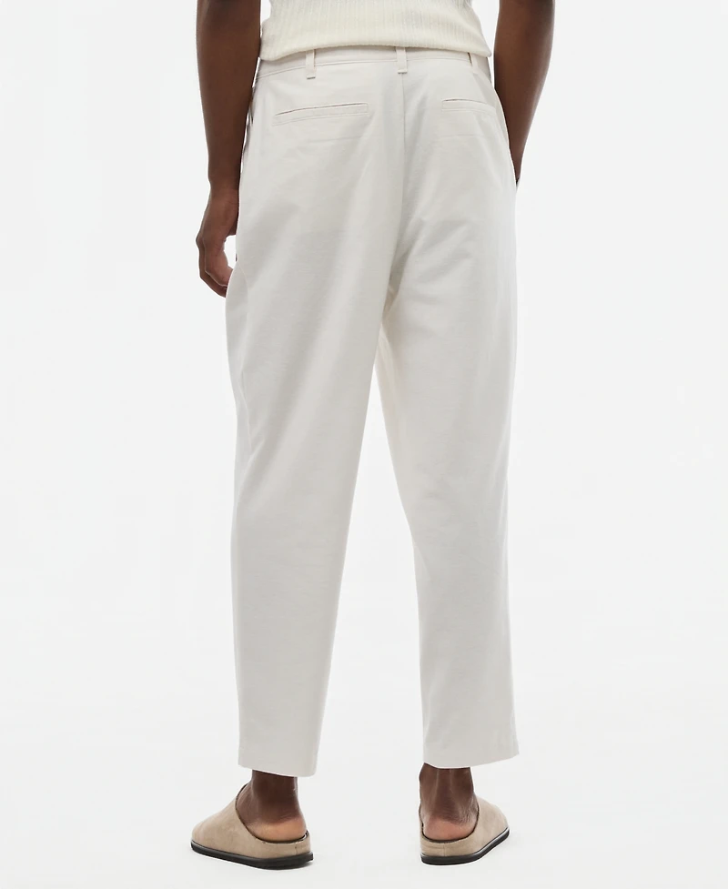 Mode of One Men's Relaxed-Fit Oxford Linen-Blend Pants, Macy's Exclusive