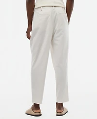 Mode of One Men's Relaxed-Fit Oxford Linen-Blend Pants, Macy's Exclusive