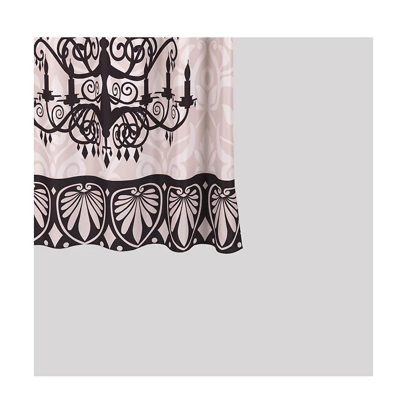 Carnation Home Fashions "Luminere" Heavier Weight Fabric shower curtain