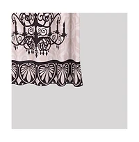 Carnation Home Fashions "Luminere" Heavier Weight Fabric shower curtain