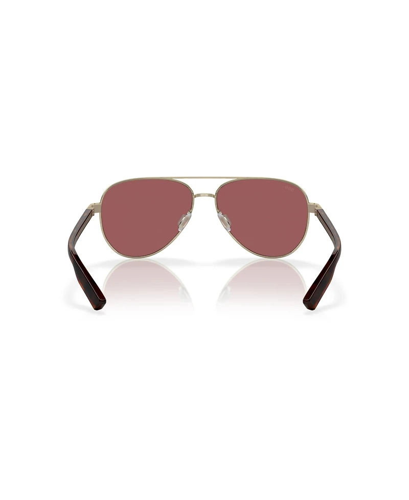 Costa Del Mar Unisex Peli Polarized Pilot Sunglasses, 6S4002