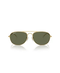 Ray-Ban Unisex Polarized Bain Bridge Pilot Sunglasses, RB3735