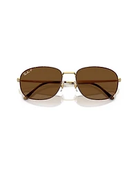 Ray-Ban Unisex Polarized Rectangle Sunglasses, RB3754