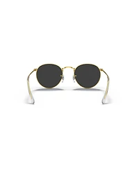 Ray-Ban Men's Polarized Round Metal Round Sunglasses, RB3447