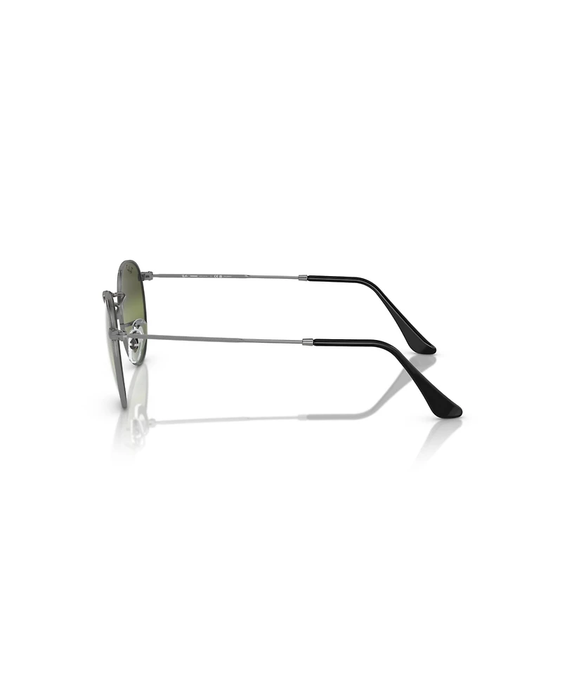 Ray-Ban Men's Polarized Round Metal Polarized Lenses Sunglasses, RB3447