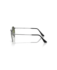 Ray-Ban Men's Polarized Round Metal Polarized Lenses Sunglasses, RB3447