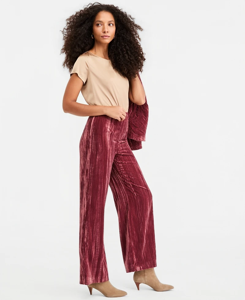 Emme Marella Emmcrisma Crackle Velvet Pants