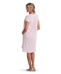 Miss Elaine Women's Short-Sleeve Zip Robe