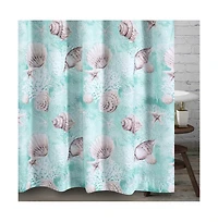 Barefoot Bungalow Bath Shower Curtain Ocean