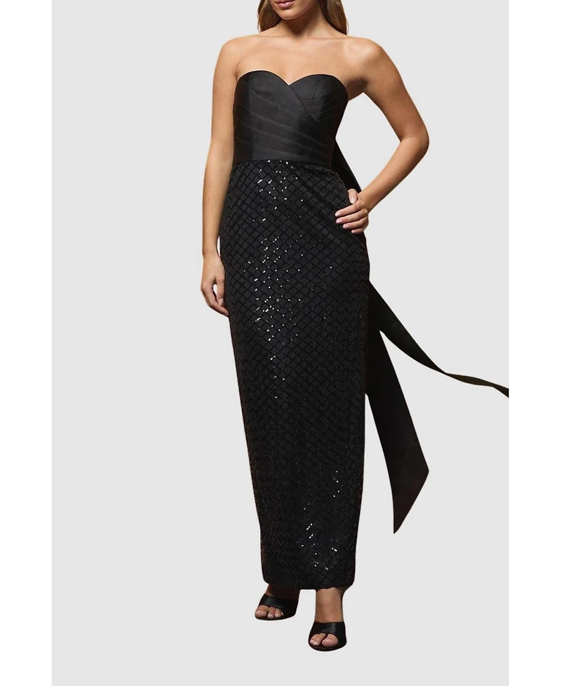 Coast Women's Sequin Bandeau Column Dress