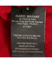 Pre-Owned Isabel Marant Women's Slub Cotton Zelito Knotted T T-Shirt