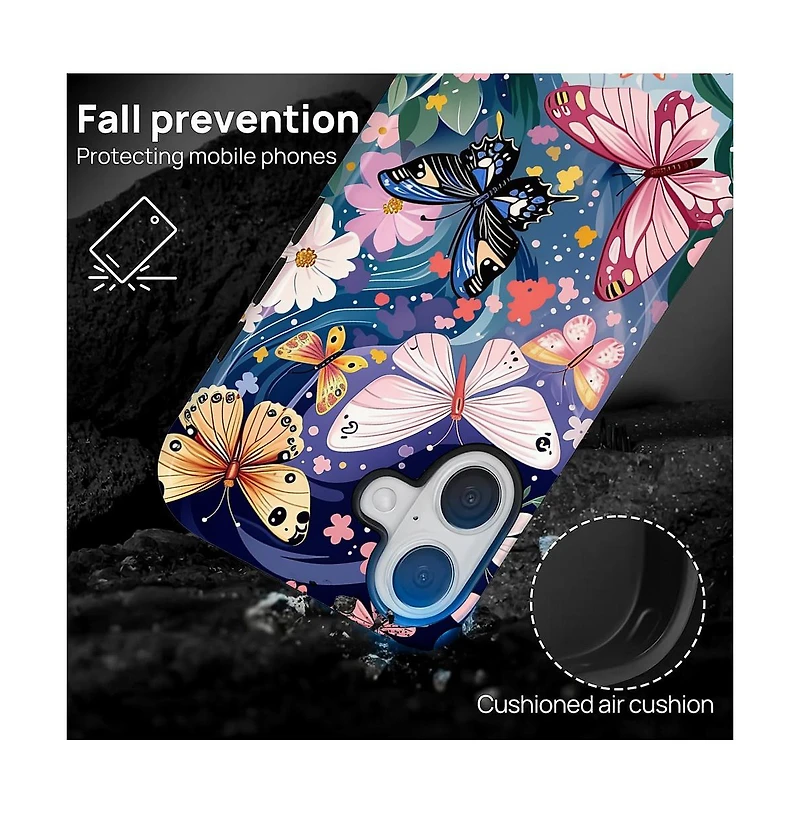 Gonez Case for iPhone 17, 2-in-1 Dual-Layer Shockproof Protection