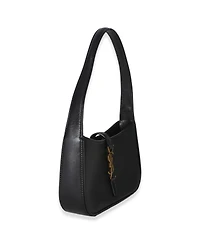 Pre-Owned Saint Laurent Black Smooth Calfskin Mini Le 5 A 7 Hobo
