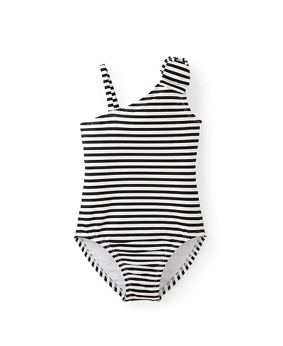 Hope & Henry Girls Hope and Henry Asymmetrical One-Piece Swimsuit