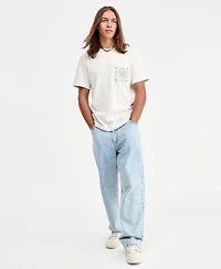 Sun + Stone Men's Pocket Medallion Embroidered T-Shirt, Macy's Exclusive