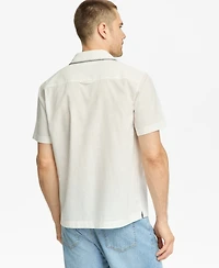 Sun + Stone Men's Nicholas Embroidered Camp Shirt